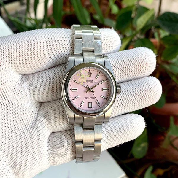 Rolex Oyster Perpetual Pink Dial Ladies