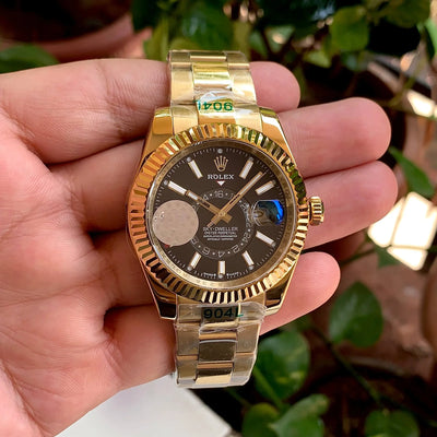 Rolex Sky-Dweller Oyster Gold Chain