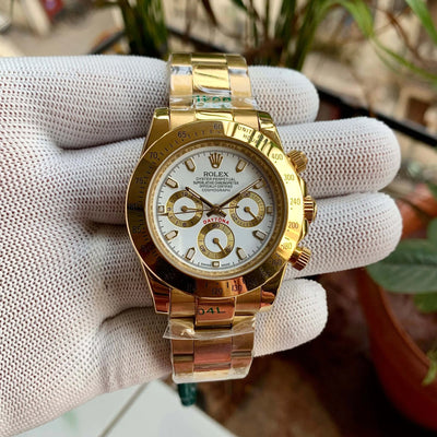 Rolex Daytona Cosmograph Gold White Dial
