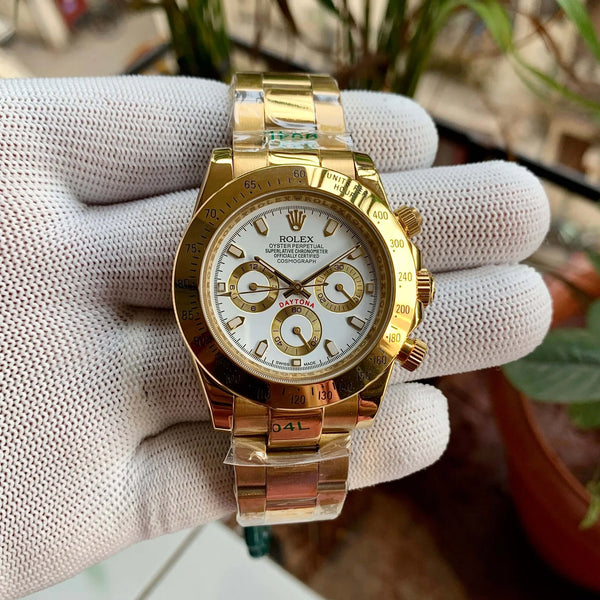 Rolex Daytona Cosmograph Gold White Dial