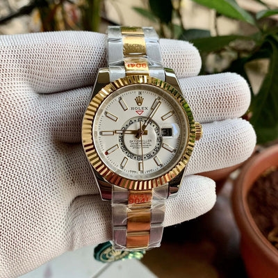 Rolex Sky-Dweller Silver White Dial Two-Tone