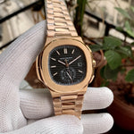 Patek Philippe Nautilus Geneve RG Black Dial