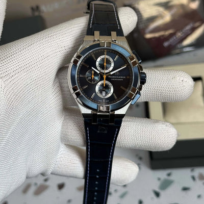 Maurice Lacroix Aikon Quartz 1018 Blue Leather