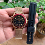 Omega Seamaster Diver 007 Bronze Gold Edition With Extra Strap