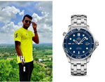 Omega Seamaster Diver 300M Co Axial Chronometer Blue Dial