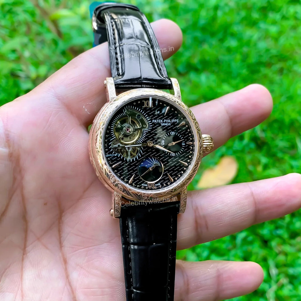 Patek Philippe Geneve Engraved Edition Black