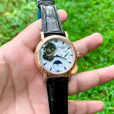 Patek Philippe Geneve Engraved Edition White
