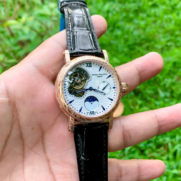 Patek Philippe Geneve Engraved Edition White