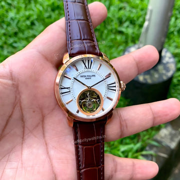 Patek Philippe Master Tourbillon Brown Strap Automatic