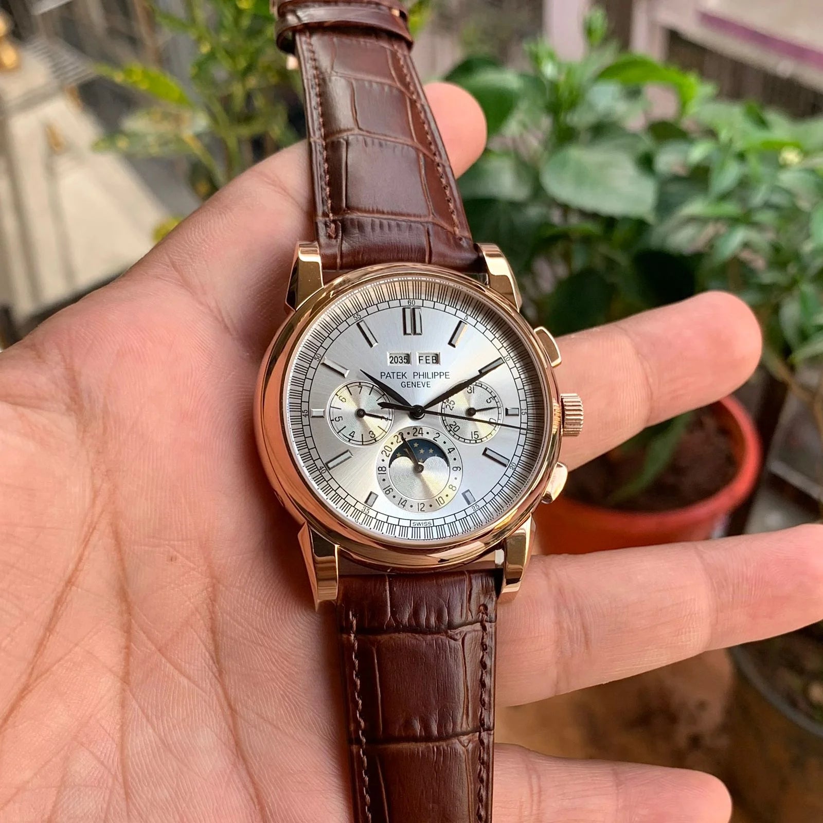 Patek Philippe Perpetual Calender Sunmoon RG Bezel