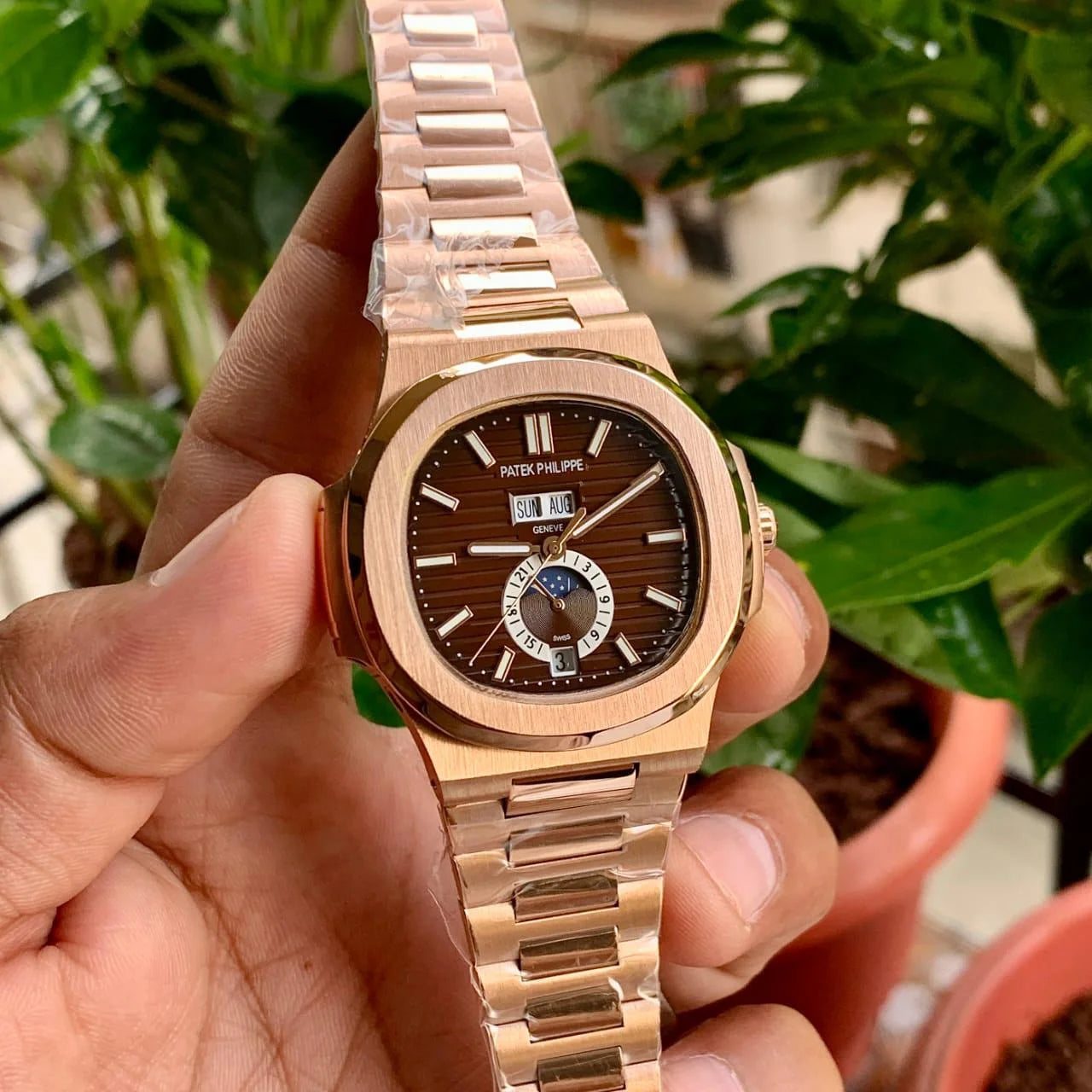 Patek Philippe Moon Face RG Brown