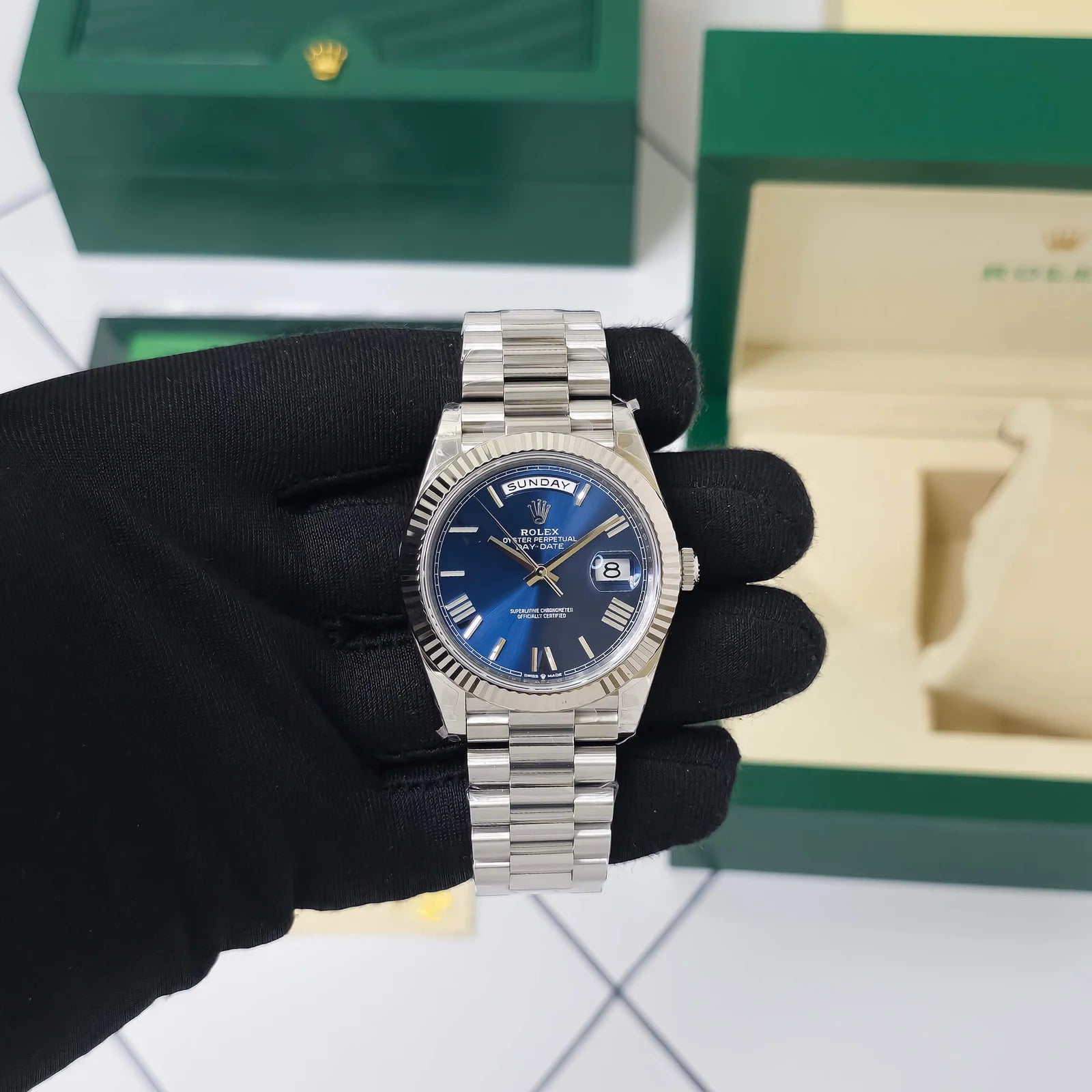 Rolex Day-Date Blue Dial VSF Super Clone