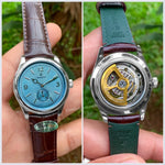 Rolex 1908 Ice Blue Leather Semi Eta Automatic