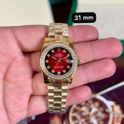 Rolex DateJust RoseGold Diamond Bezel 31MM Ladies