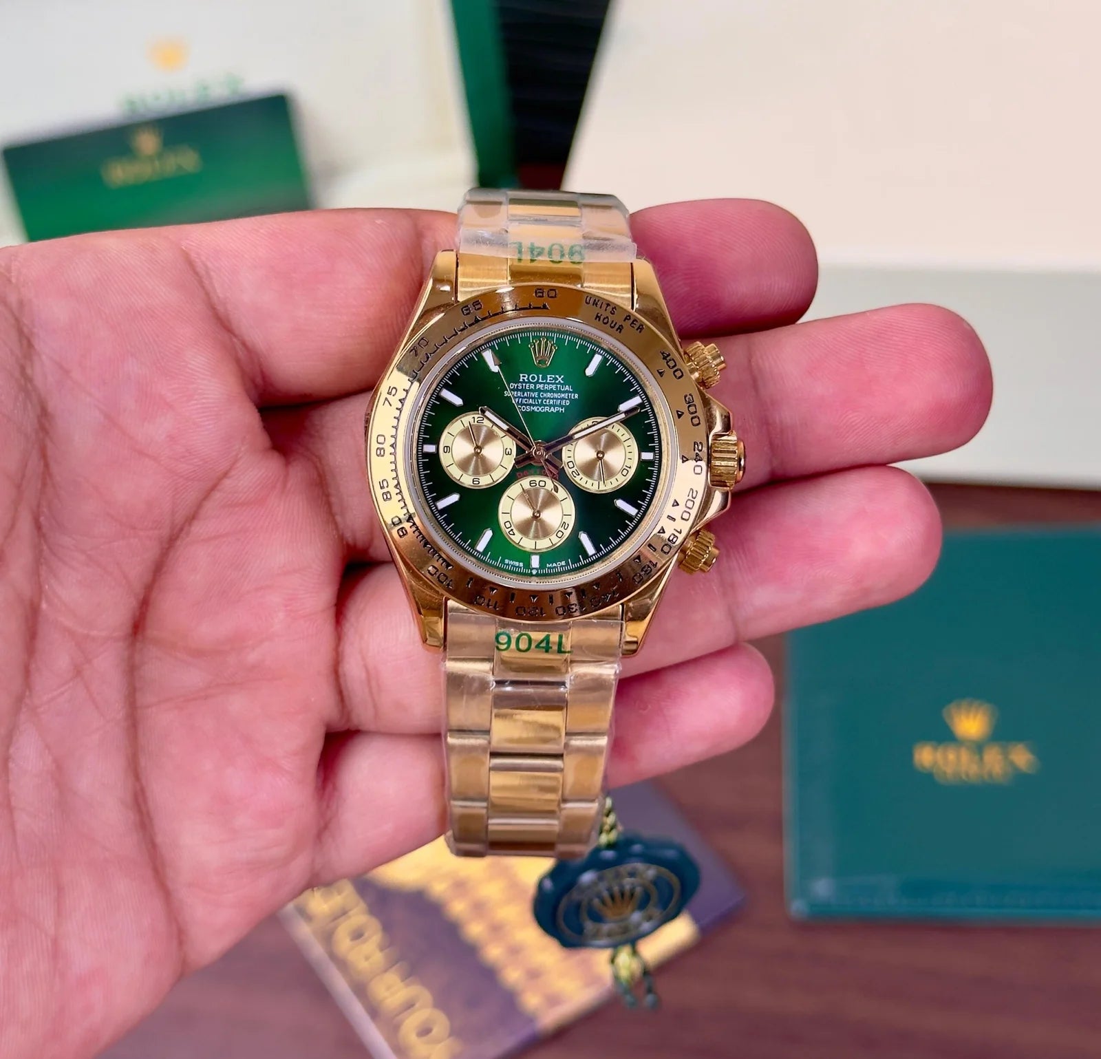 Rolex Daytona Gold Green Dial 126508