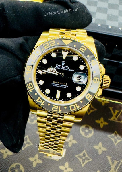 Rolex GMT Master II Yellow Gold 3285 Jubilee 126718 Swiss