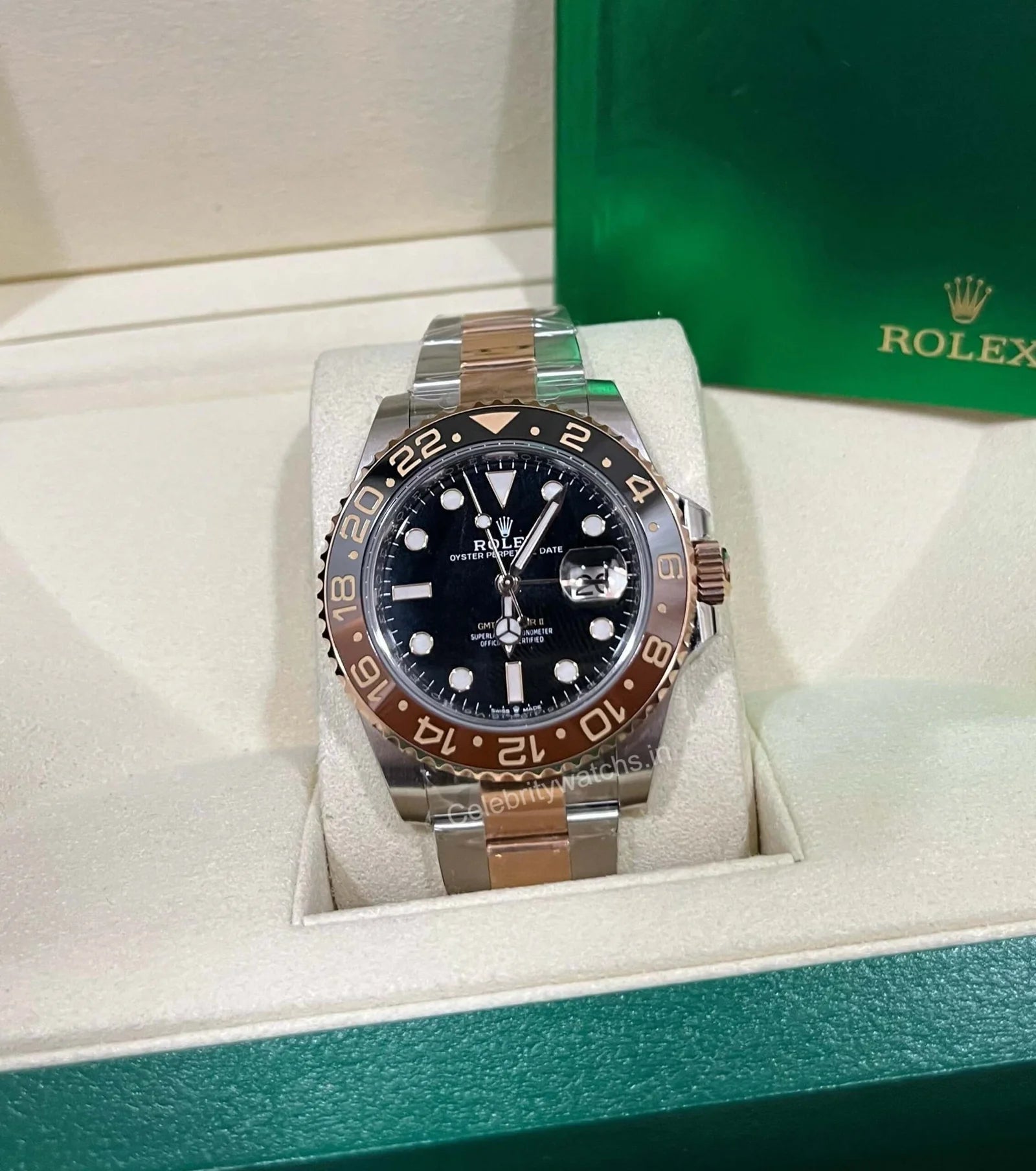 Rolex GMT Master II Tungsten Rootbeer 1:1 Super Clone Replica
