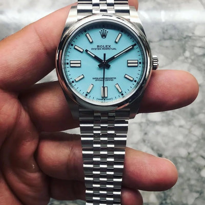 Rolex Oyster Perpetual Tiffany Blue Oyster Ladies