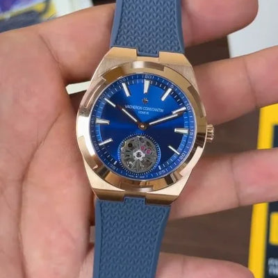 Vacheron Constantin OVERSEAS Skeleton Blue Strap