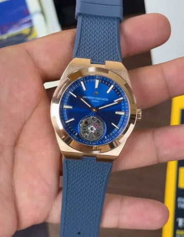 Vacheron Constantin OVERSEAS Skeleton Blue Strap