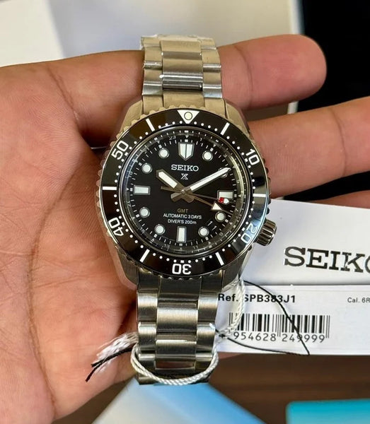 Seiko Prospex Marine Black GMT SPB383J1 Store Quality