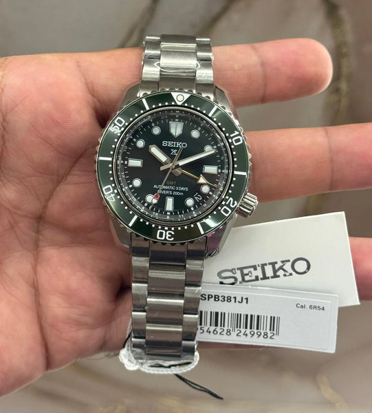 Seiko Prospex Marine Green GMT SPB381J1 Store Quality