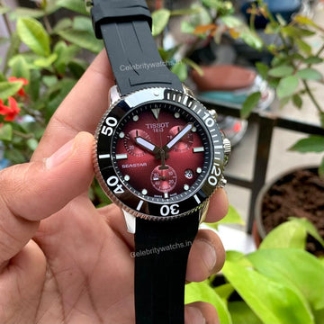 Tissot Seastar 1000 Chronograph Red Dial Quartz