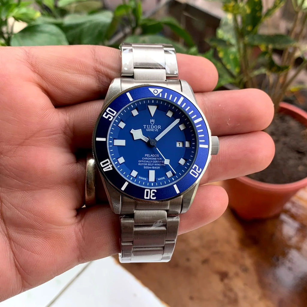 Tudor Bay Silver Blue Auto