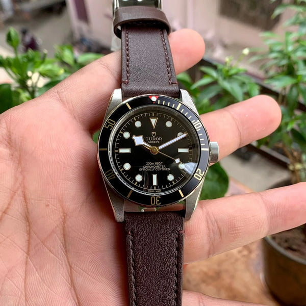 Tudor Black Bay 58 Black-Brown Leather