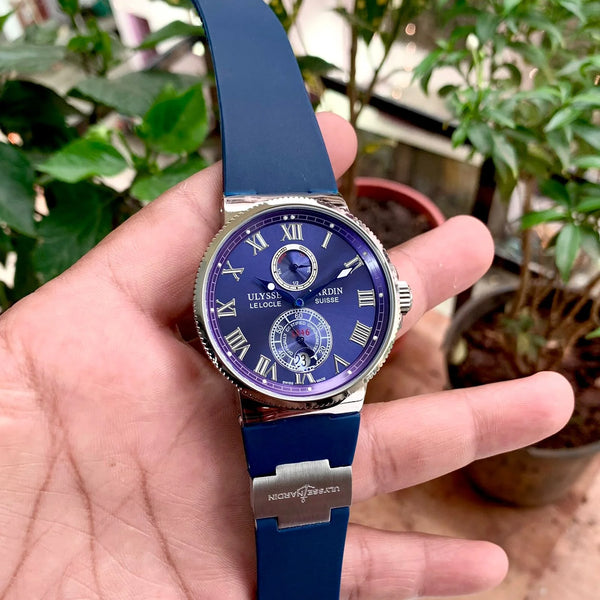 Ulysse Nardin Marine Diver Chronograph Blue-Silver