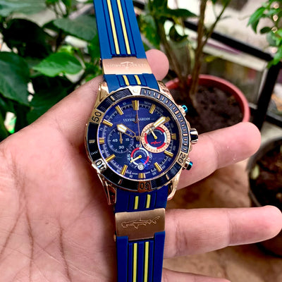 Ulysse Nardin Marine Diver Chronograph Blue-Yellow