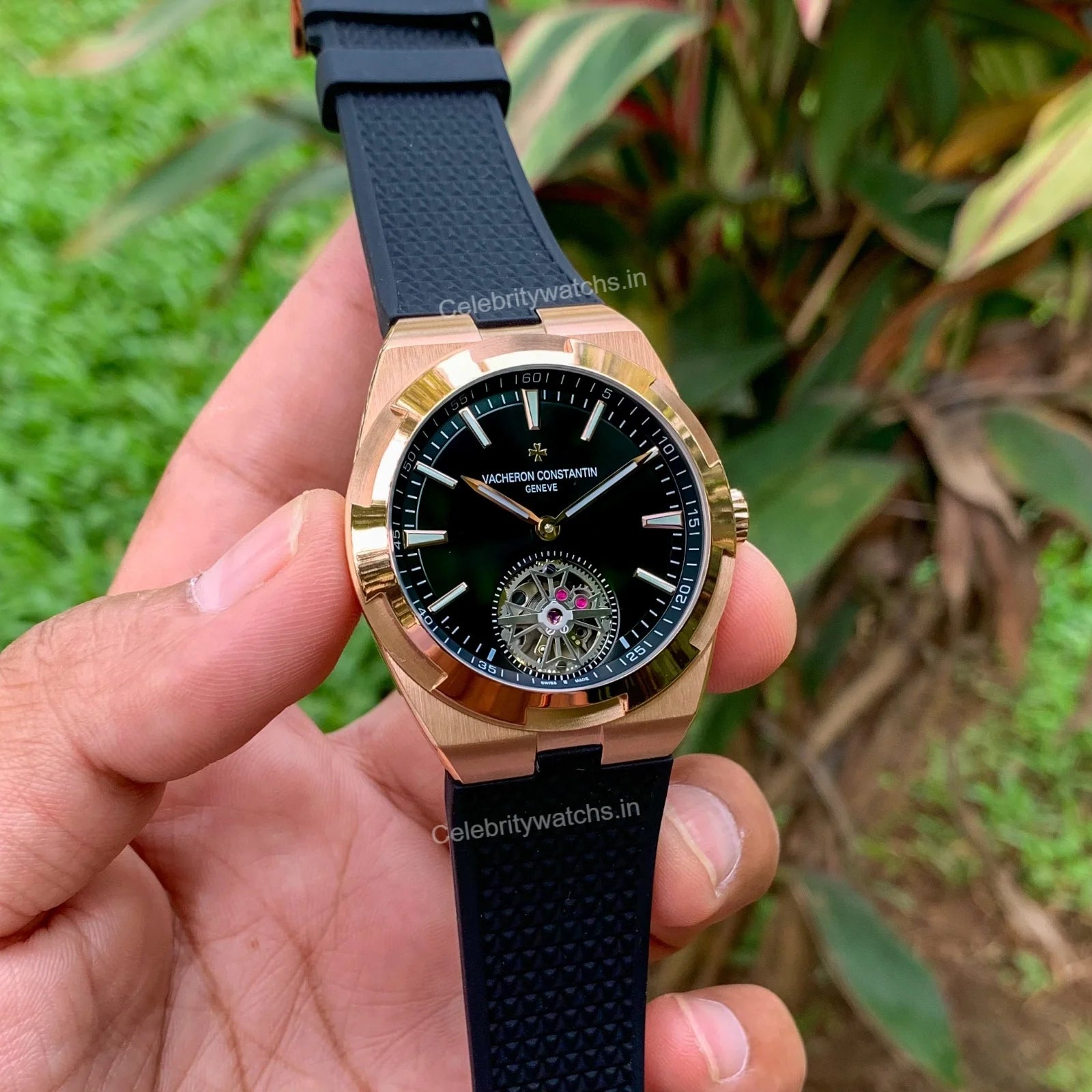 Vacheron Constantin OVERSEAS Skeleton Black Strap