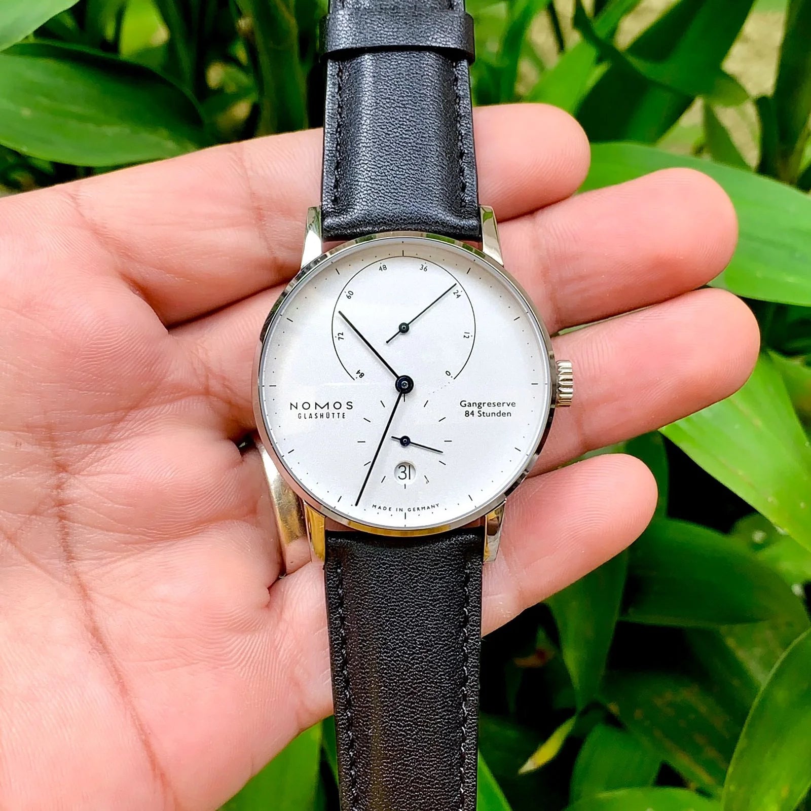 Nomos Lamba 39 Silver With Date