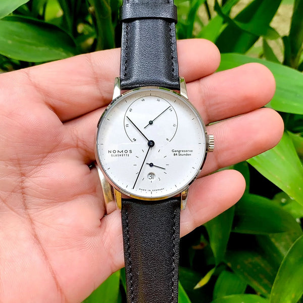 Nomos Lamba 39 Silver With Date