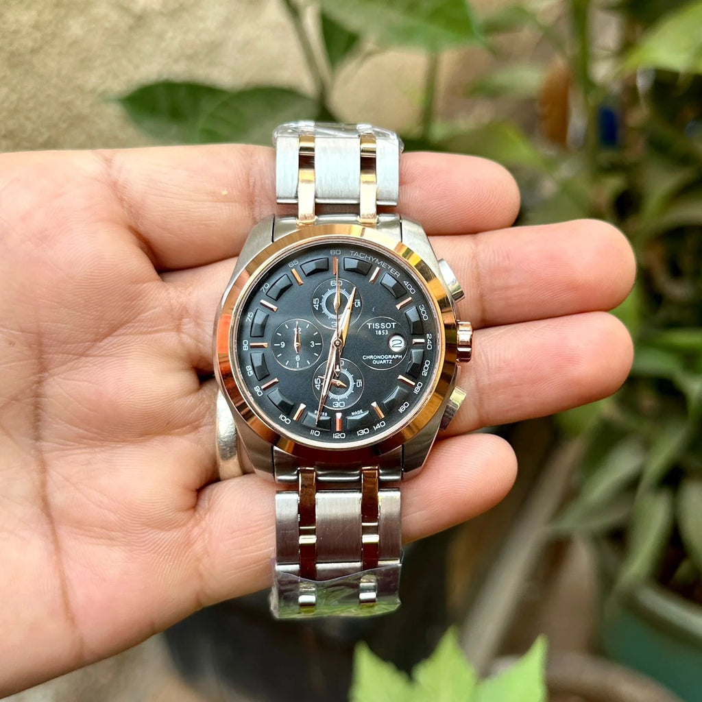 Tissot 1853 Chroograph Silver Black Two-Tone