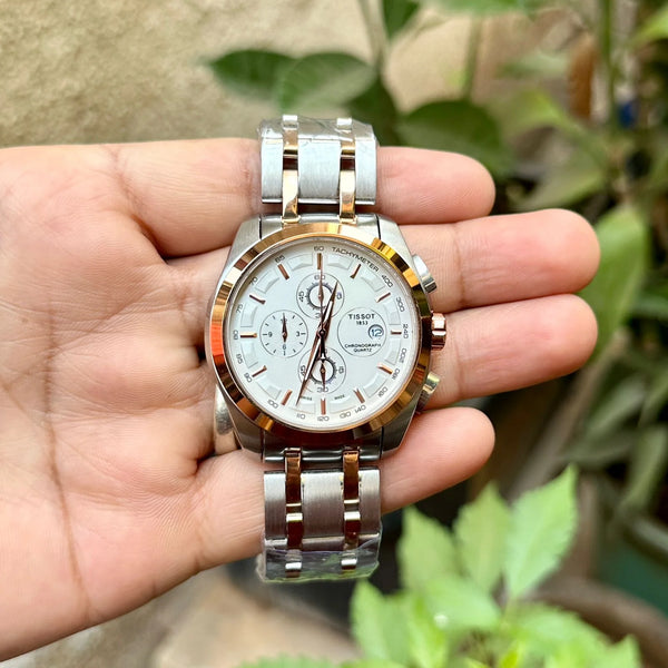 Tissot 1853 Chroograph Silver White Two-Tone