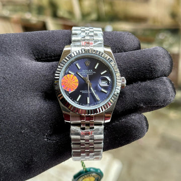 Rolex DateJust Silver-Blue Jubilee Fluted Bezel Yz Factory