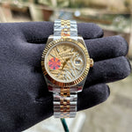 Rolex DateJust Silver-Gold Fluted Dial Pattern YZ