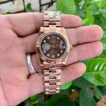 Rolex DateJust RG Chain Diamond Figure 33MM
