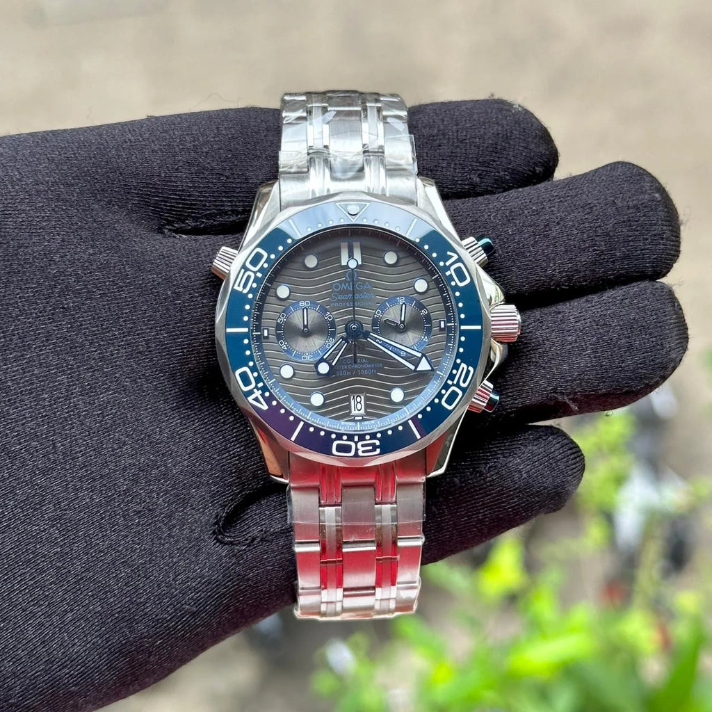 Omega Diver 300M Co‑Axial Master Chronometer Chronograph Grey