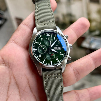 IWC Top Gun Chronograph Green-Silver