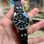 IWC Big Pilot Black-Silver Croco Leather
