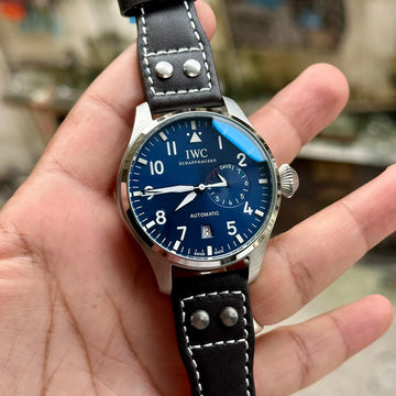 IWC Big Pilot Le Petite Blue Silver Dial