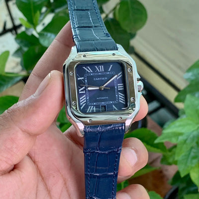 Cartier Dumont Silver Blue