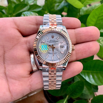 Rolex DateJust Oyster Perpetual RG-Silver