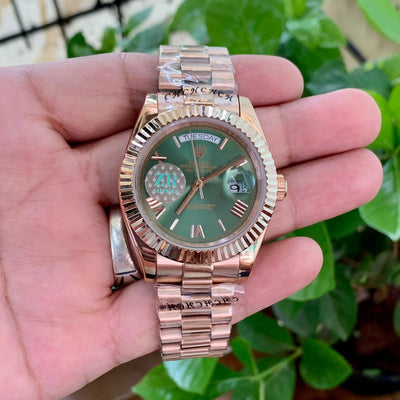 Rolex Day Date RG Green Dial Zr
