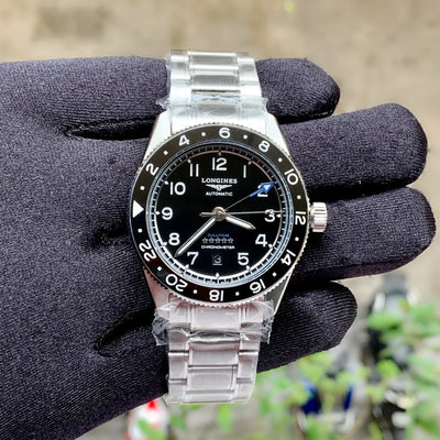 Longines Spirit Zulu Time GMT Black