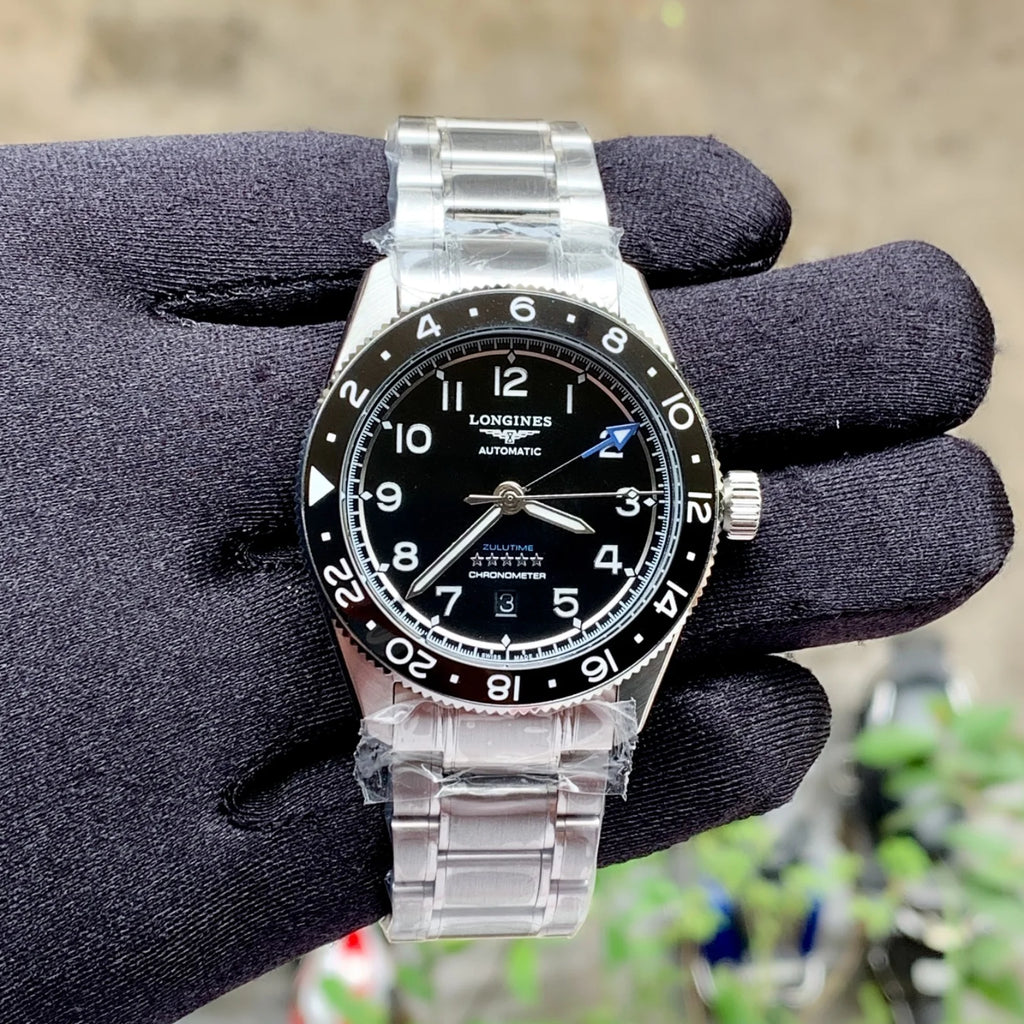 Longines Spirit Zulu Time GMT Black