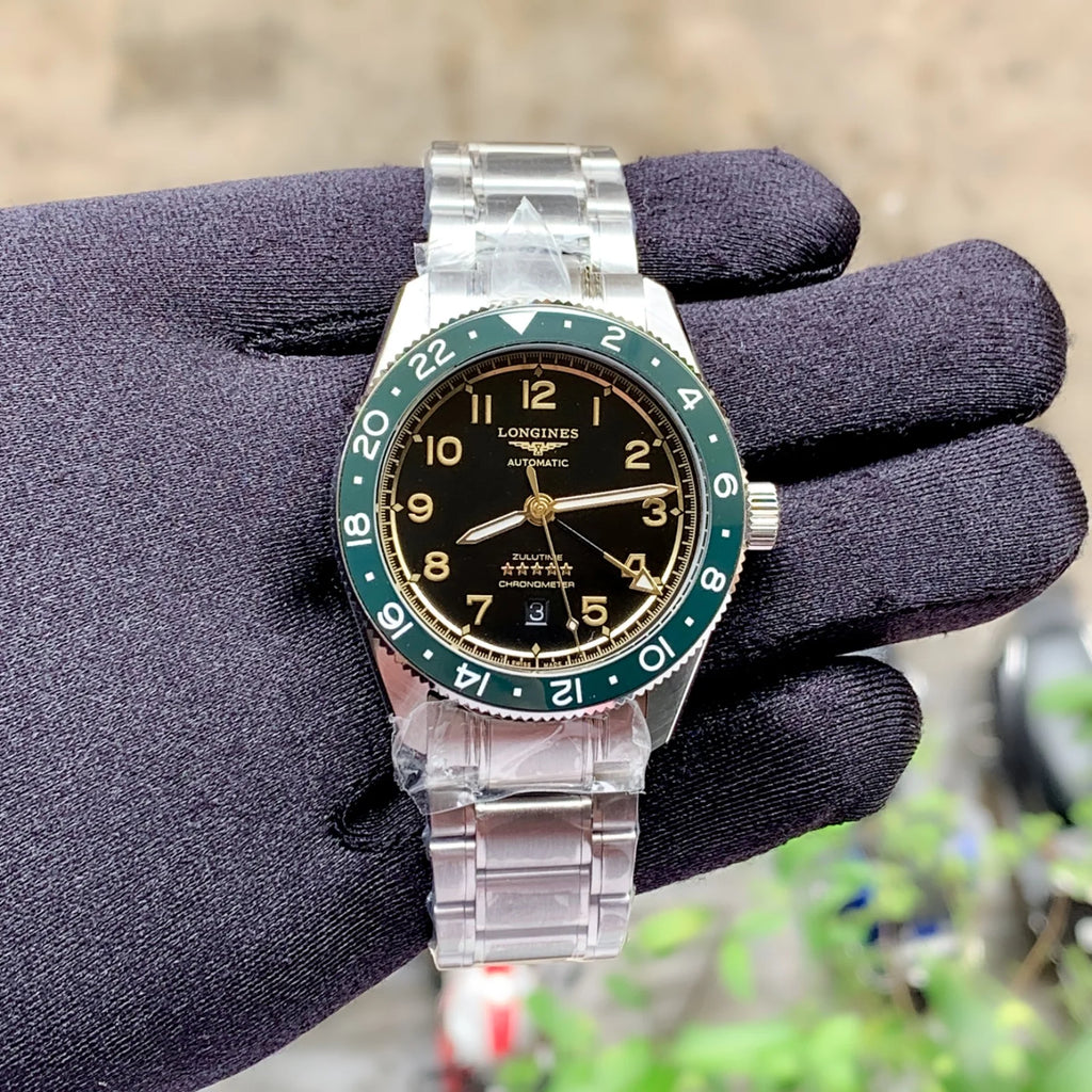 Longines Spirit Zulu Time GMT Green