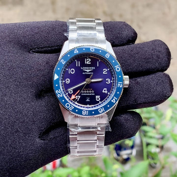 Longines Spirit Zulu Time GMT Blue